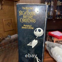 The Nightmare Before Christmas Pewter Desk Lamp 10th Anniversary NECA