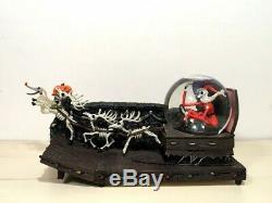 The Nightmare Before Christmas SnowGlobe Sleigh Music box & Light Disney Store