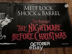 The Nightmare Before Christmas Theatrical Banner /Disney / Tim Burton/ VHTF