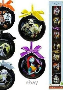 Tim Burton's Nightmare Before Christmas 7 Ornaments Set New Box Sealed Disney