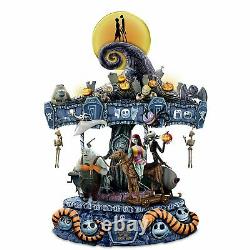 Tim Burton's The Nightmare Before Christmas Rotating Musical Carousel Sculpture