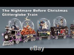 Tim Burtons The Nightmare Before Christmas 6 Car Musical Snow Globe Full Set