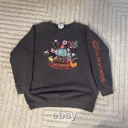 VTG Disney Nightmare Before Christmas NBC Haunted Mansion Sweatshirt M 2003