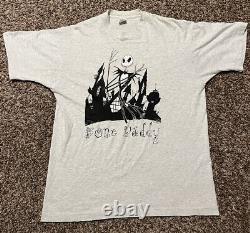 Vintage 90s Disney Nightmare Before Christmas Promo Bone Daddy T Shirt XL Web