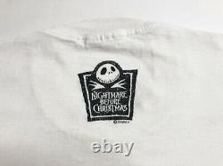 Vintage 90s Nightmare Before Christmas Movie Promo Tee T shirt XL Jack Disney