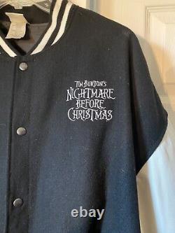 Vintage Disney Nightmare Before Christmas Varsity Jacket XX Large wool leather