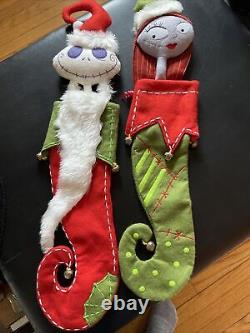 Vintage Disney Nightmare before Christmas Felt Christmas stockings Jack & Sally