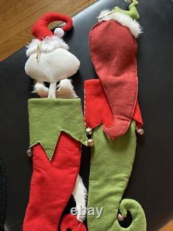 Vintage Disney Nightmare before Christmas Felt Christmas stockings Jack & Sally