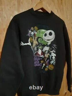 Vintage Nightmare Before Christmas JACK Sweatshirt Medium 90s 2000s DISNEY RARE