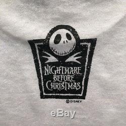Vintage Nightmare Before Christmas Jack Skellington Disney Movie Promo T Shirt