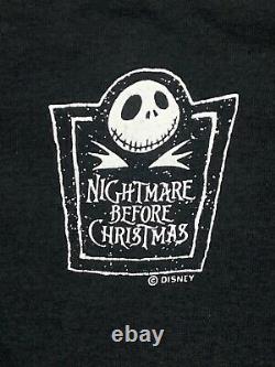 Vintage Nightmare Before Christmas Shirt XL Disney Tim Burton Bone Daddy FOTL