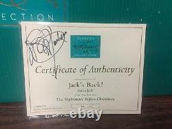 WDCC JACK'S BACK! SANTA JACK NIGHTMARE BEFORE CHRISTMAS LE664/1000sign by Dave P