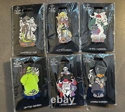 WDI MOG Disney Nightmare Before Christmas 6 Pin Set Jack Sally Oogie Boogie Zero