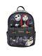 Wondapop Disney Nightmare Before Christmas Jack Sally Faux Leather Backpack New