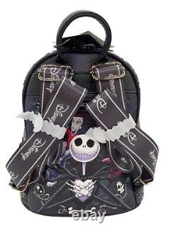 Wondapop Disney Nightmare Before Christmas Jack Sally Faux Leather Backpack New