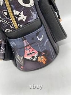 Wondapop Disney Nightmare Before Christmas Jack Sally Faux Leather Backpack New