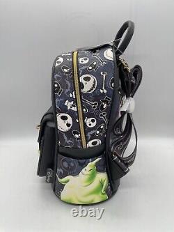 Wondapop Disney Nightmare Before Christmas Jack Sally Faux Leather Backpack New