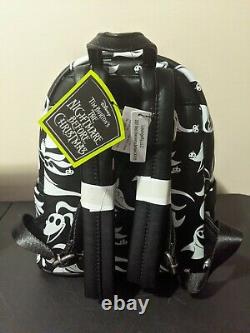 Zero Nightmare Before Christmas Black AOP Disney Loungefly Bag Mini Backpack